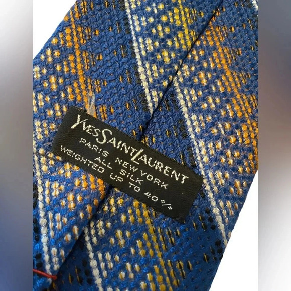 Vintage Yves Saint Laurent Tie 100% Silk - Picture 3 of 5